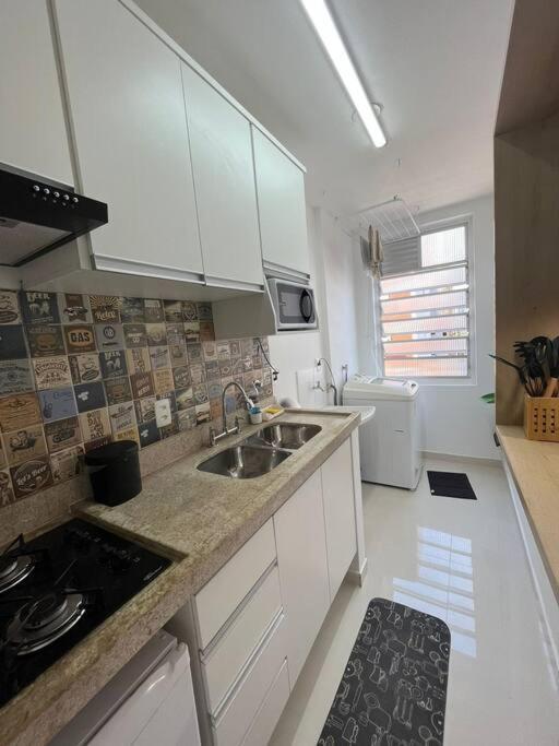 Vista Mar, Moderno Para Relaxar. Apto Completo ! เซาวีเซนจิ ภายนอก รูปภาพ